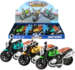 Retro motocikls – metāla modelis, 13 cm, bērniem