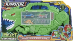 Teamsterz Beast Machines dinozaurs ar 4 piederumiem – uzglabāšanas komplekts mašīnītēm un aktīvai spēlei