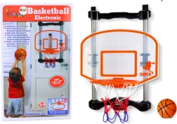Mājas basketbola grozs ar bumbu un pumpi, regulējams augstums