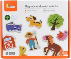 Viga koka magnēti ar mājdzīvniekiem – 20 gab.