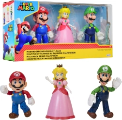 Super Mario figūriņas Mario, Luidži un princese Pīča 12 cm