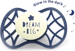 Ortodontiskais knupītis 6m+ spīd tumsā Blue Moon