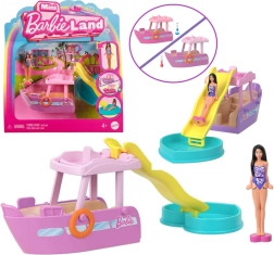 Mini laiva ar slidkalniņu un baseinu MINI BARBIE LAND no Mattel