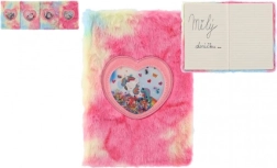 Pūkains varavīksnes piezīmju bloks ar vienradzi, dažādi motīvi