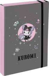 A4 Jumbo skolas burtnīcu mapes KUROMI pelēkas