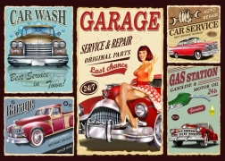 Grafika retro auto puzle 500 detaļas