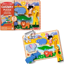 Koka ieliekamā puzle “Safari” Melissa & Doug