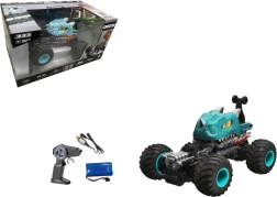 RC kaskadieru auto zilā krāsā ar transformāciju