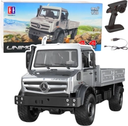 RC apvidus auto Mercedes-Benz Unimog 4x4 mērogā 1:20