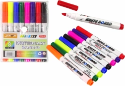 Burvju ūdens flomāsteri – 8 krāsas zīmēšanai uz ūdens, stikla un tāfelēm