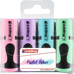 Edding Mini Pastel Highlighters, set of 4