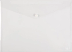 Aploksne ar spiedpogu A3 opalīns caurspīdīga