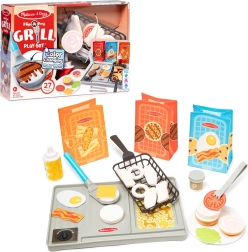 Melissa & Doug Flip & Fry Grill Play Set with Color-Changing Food, 27 Pieces