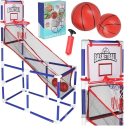 Pārnēsājams basketbola komplekts ar divām bumbām un pumpi