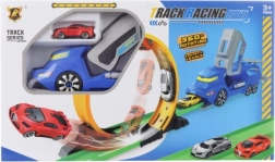 Kravas auto ar palaišanas trasi