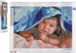 Dimanta gleznošana Mīļš mazulis 30x40 cm