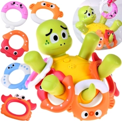 Interaktīva peldēšanās bruņurupuču rotaļlieta ar ūdens strūklaku