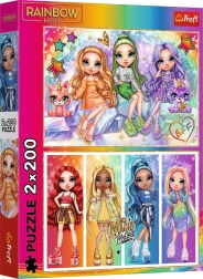 Puzle 2x200 — RAINBOW HIGH varavīksnes lelles