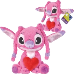 Mīkstā rotaļlieta DISNEY Lilo un STITCH – Angel ar sirsniņu 25 cm