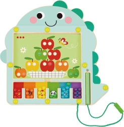 Magnētiskā krāsu šķirošanas spēle ar dinozauru