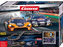 Carrera Digital 132 Victory Circuit Slot Car Track 7.3 m with McLaren 720S GT3 and Audi R8 LMS GT3