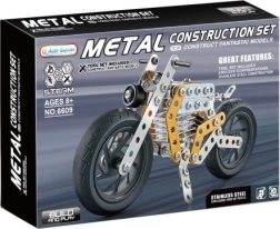 Metāla motocikla konstruktors dzeltens 162 detaļas