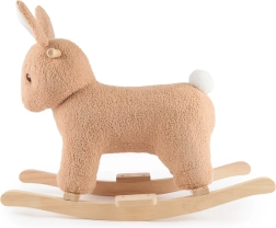 Bieco šūpojamais zaķītis Fine ar buklē pārvalku uz koka sliecēm