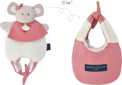 Doudou pelīte 3v1 somiņā zīdaiņiem, 30 cm
