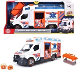 Dickie Toys SOS Mercedes-Benz bērnu ātrās palīdzības mašīna ar gaismas un skaņas efektiem