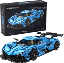 CADA Master blue V12 hypercar building set 1:8 (3865 pieces)