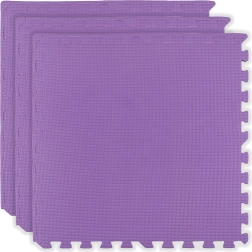 HUMBI putu grīdas paklājiņš 180 × 60, lielas ūdensizturīgas putu puzles, drošas, 3 gab., violets