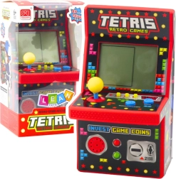 Mini arkādes automāts Tetris Retro 49 spēles 1676 līmeņi Sarkans
