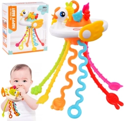 Sensorā rotaļlieta un graužamlieta gulbja formā zīdaiņiem