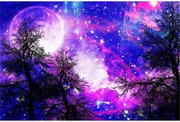 Diamond Painting Purple Sky 30x40 cm