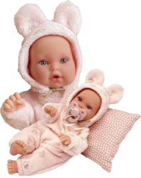 Antonio Juan Kika reālistiska lelle mazulis 27 cm ar mīkstu ķermeni un kustīgām ekstremitātēm