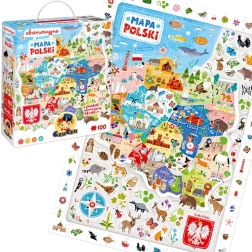 Observational Puzzle - Map of Poland 100 Pieces