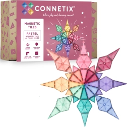 Connetix Pastel Geometry Pack magnētiskais konstruktors 40 detaļas