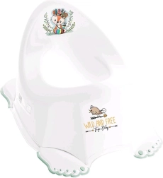 Spēlējošs bērnu podiņš, neslīdošs, Wild & Free lapsa, balts