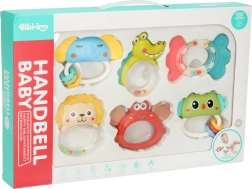 Sensory rattles and teethers for babies, set of 6 BIBI-INN