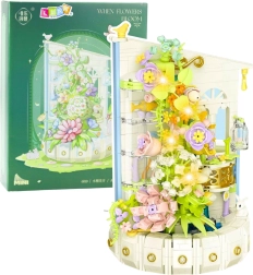 Ziedu tornis ar LED gaismu – konstruktors