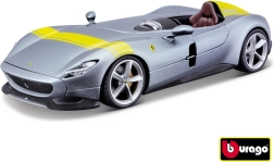 Ferrari Monza SP1 sudraba/zila metāla modelis 1:24