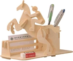 Woodcraft koka 3D puzle zīmuļu turētājs “Dostihy”