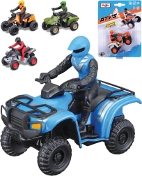 Maisto die-cast ATV quad bike with rider 1:75 with pull-back drive - 1 piece