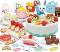 Woopie konditoreja – dzimšanas dienas sagriežama torte un tējas komplekts, 85 detaļas