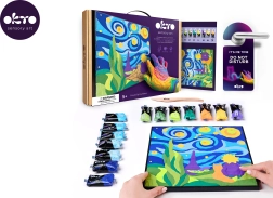 Gleznošana ar masu pēc cipariem – Mazais Princis: nakts debesis 29 × 29 cm