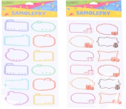 Self-adhesive name labels