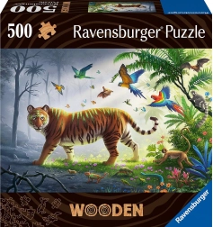 Koka puzle “Tīģeris džungļos” 500 gab. RAVENSBURGER