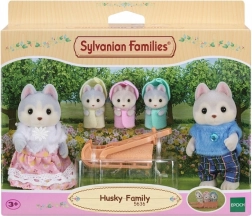 Haskiju ģimene SYLVANIAN FAMILIES – figūriņu komplekts ar kamanām