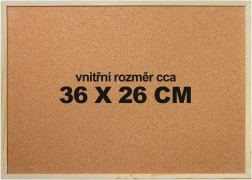 Cork puzzle mat VICTORIA 36 × 26 cm