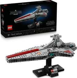 LEGO Star Wars Venator klases uzbrukuma kreiseris – kolekcionāra modelis uz statīva